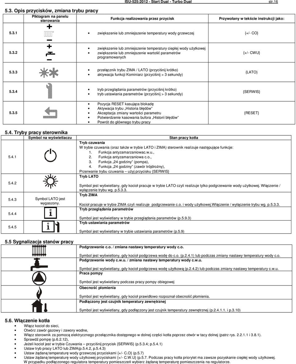 3.4 5.3.5 tryb przeglądania parametrów (przyciśnij krótko) tryb ustawiania parametrów (przyciśnij > 3 sekundy) Pozycja RESET kasująca blokadę Aktywacja trybu Historia błędów Akceptacja zmiany