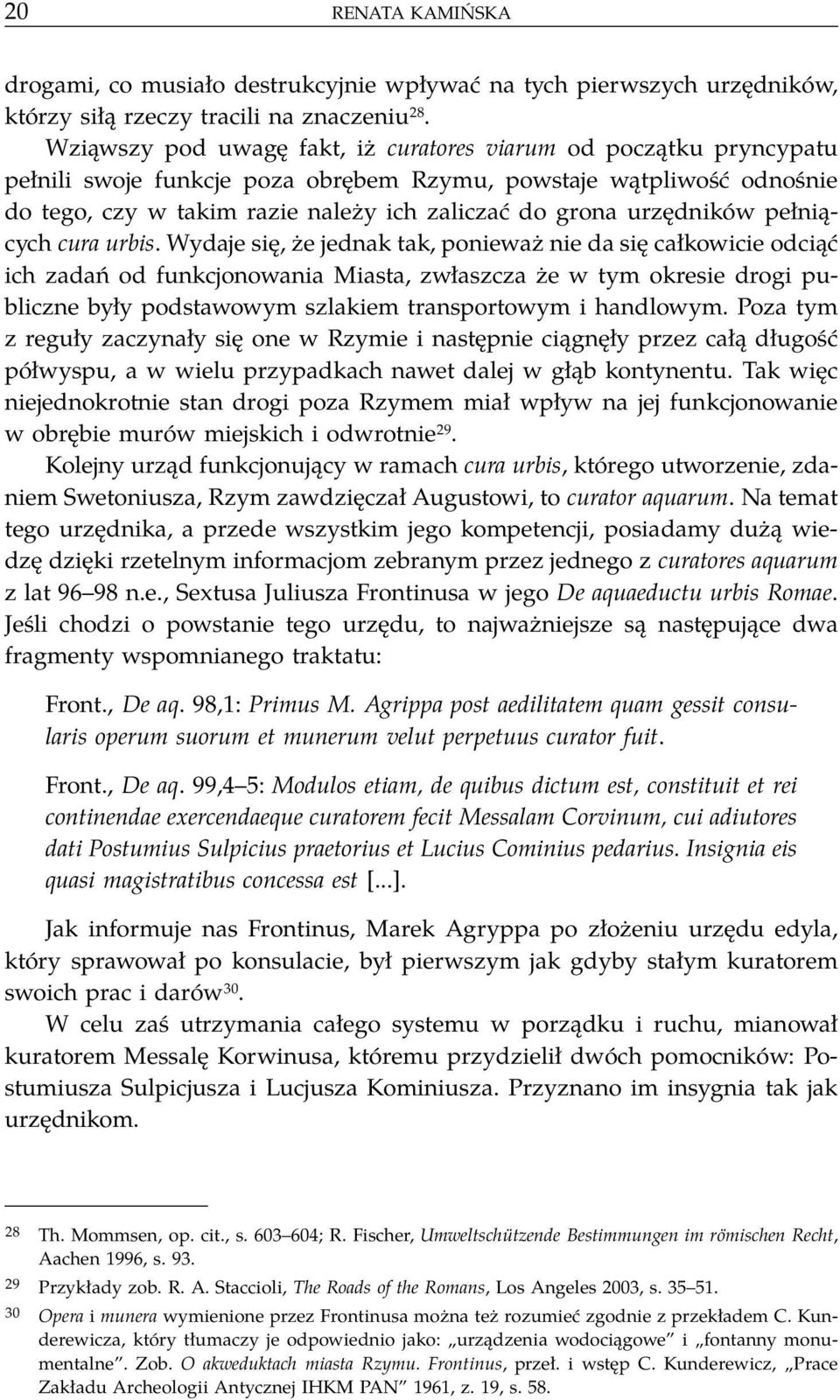 urzędników pełniących cura urbis.