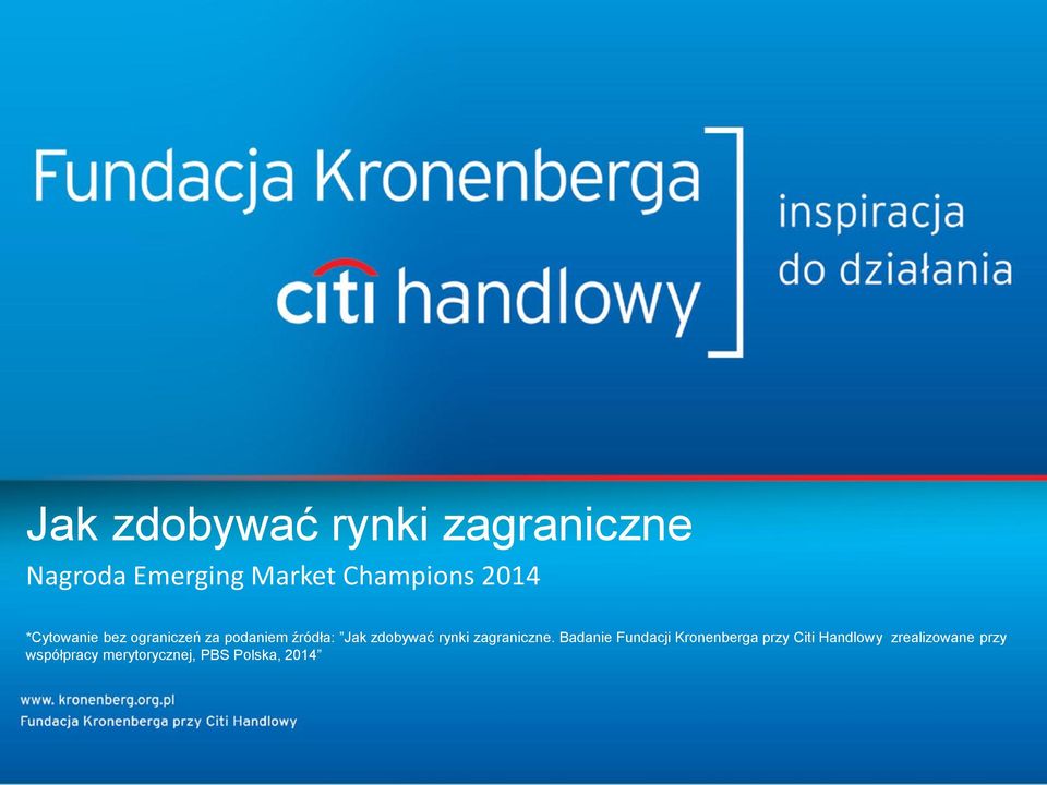 Jak zdobywać rynki zagraniczne.