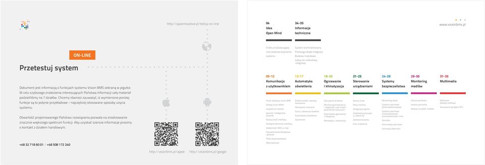 informacją o funkcjach systemu Vision BMS zebraną w pigułce. W celu szybszego znalezienia interesujących Państwa informacji cały materiał podzieliliśmy na 7 działów.