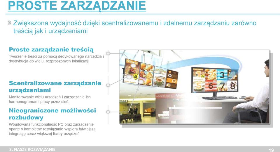 urządzeniami Monitorowanie wielu urządzeń i zarządzanie ich harmonogramami pracy przez sieć.