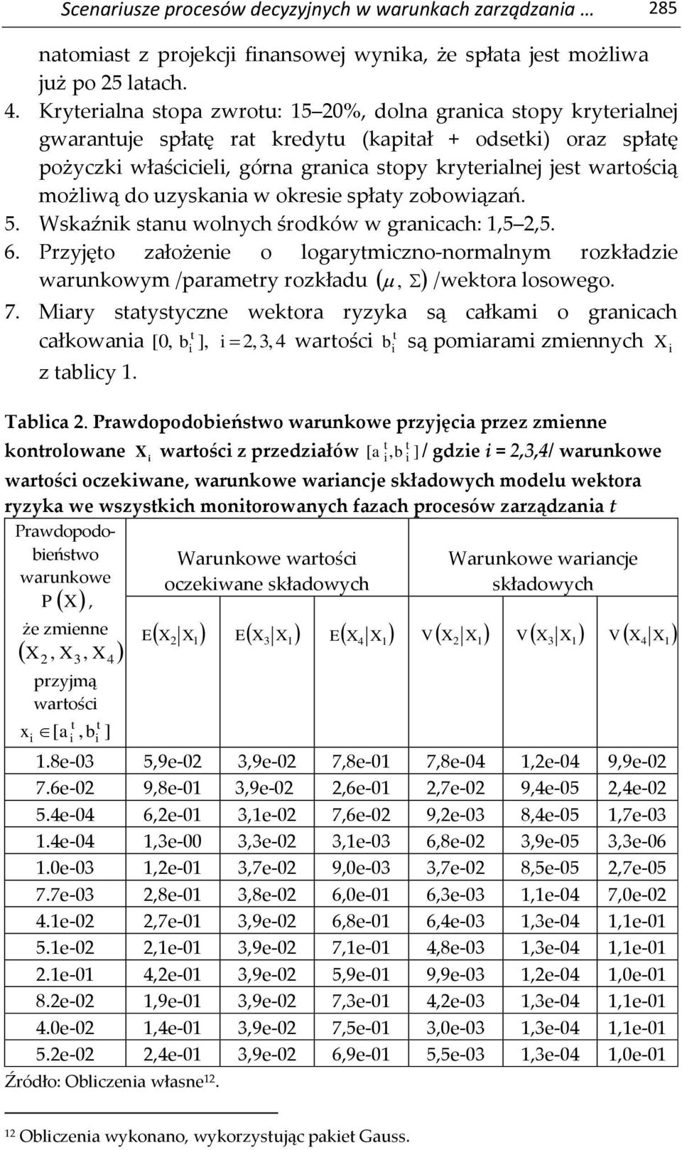 możliwą do uzyskania w okresie spłaty zobowiązań. 5. Wskaźnik stanu wolnych środków w granicach: 1,5 2,5. 6.