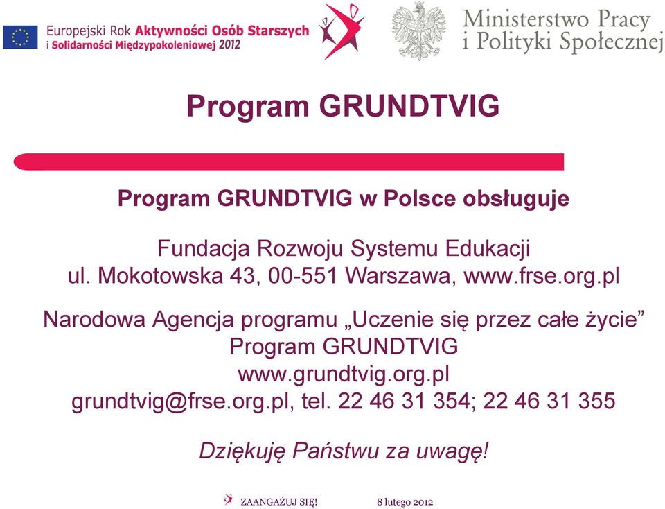 pl Narodowa Agencja programu Uczenie się przez całe życie Program