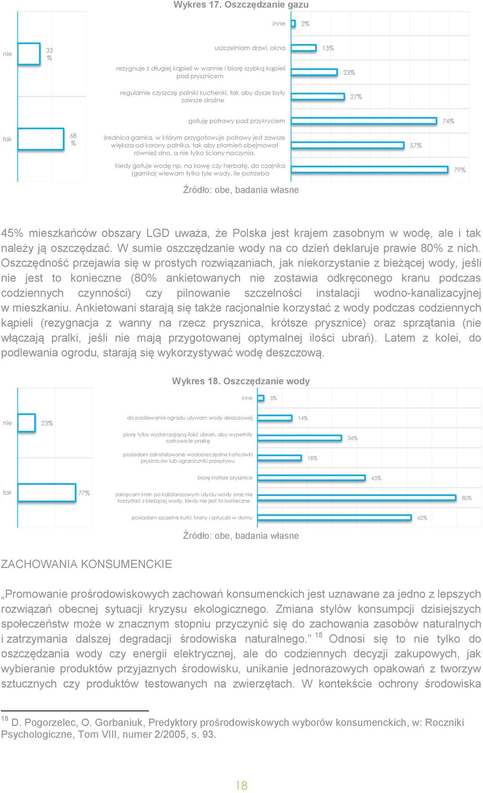 zawsze drożne 27% gotuję potrawy pod przykryciem 74% tak 68 % średnica garnka, w którym przygotowuje potrawy jest zawsze większa od korony palnika, tak aby płomień obejmował również dno, a nie tylko