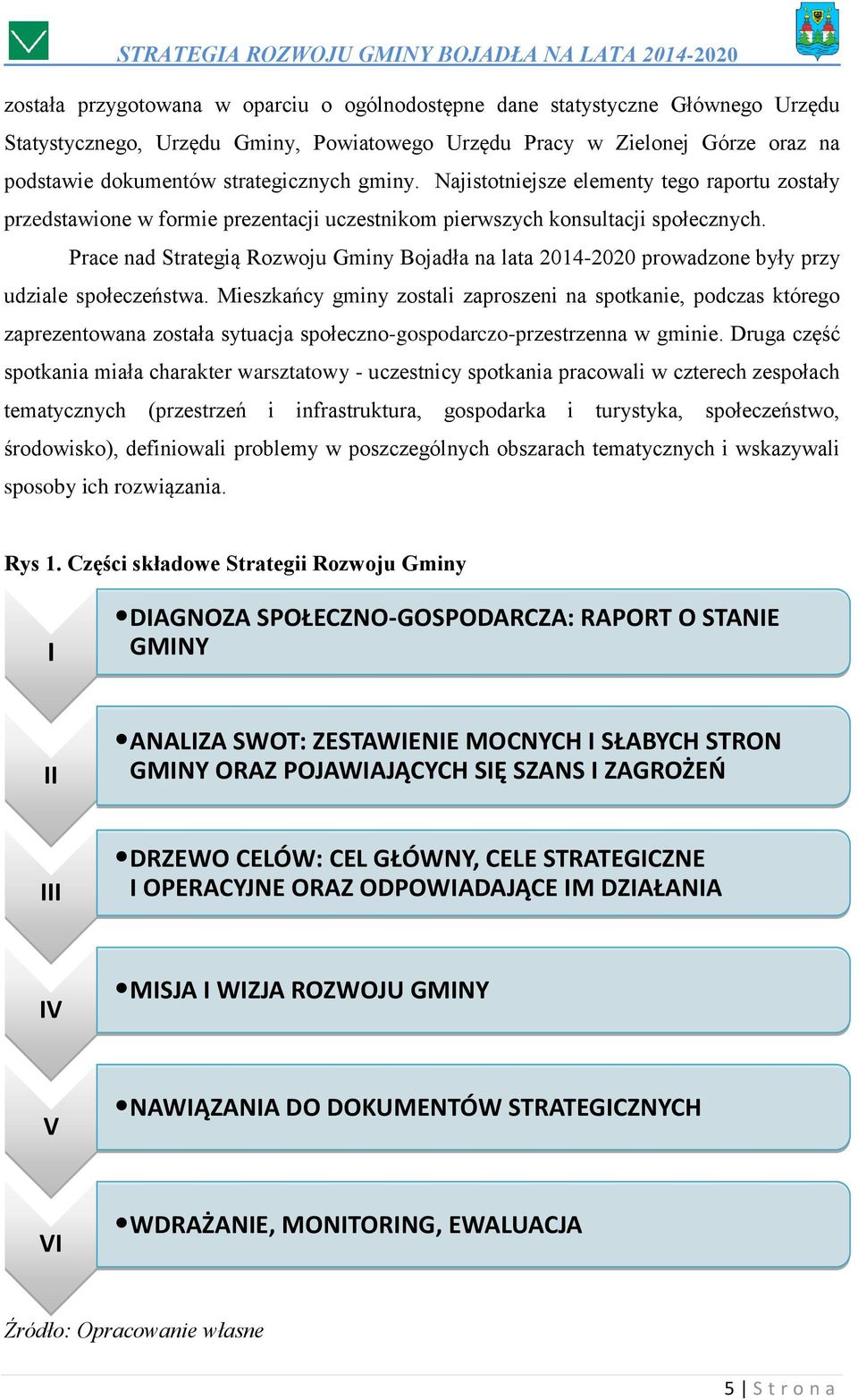 Prace nad Strategią Rozwoju Gminy Bojadła na lata 2014-2020 prowadzone były przy udziale społeczeństwa.