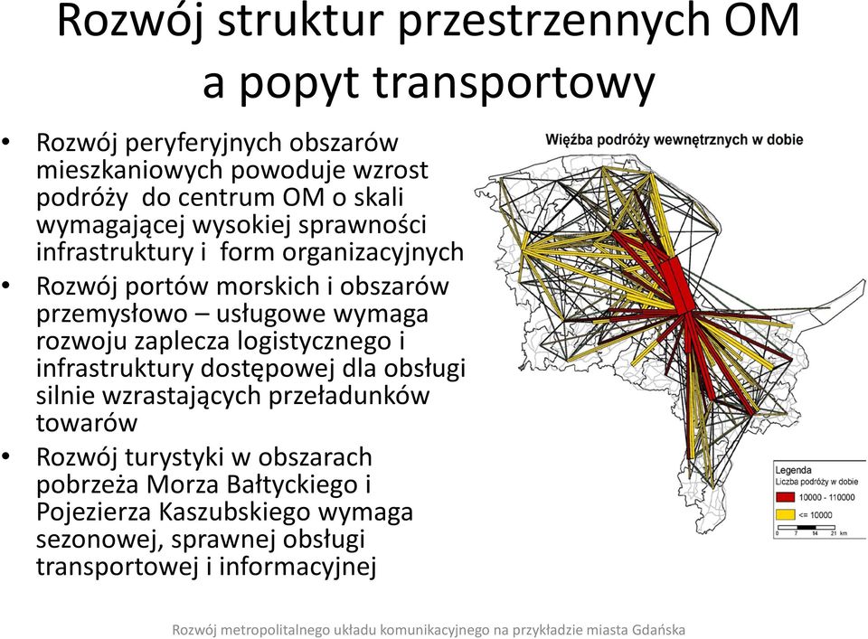 usługowe wymaga rozwoju zaplecza logistycznego i infrastruktury dostępowej dla obsługi silnie wzrastających przeładunków towarów