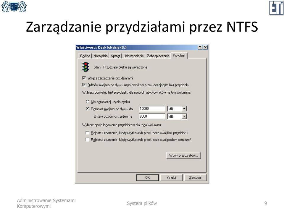 przez NTFS