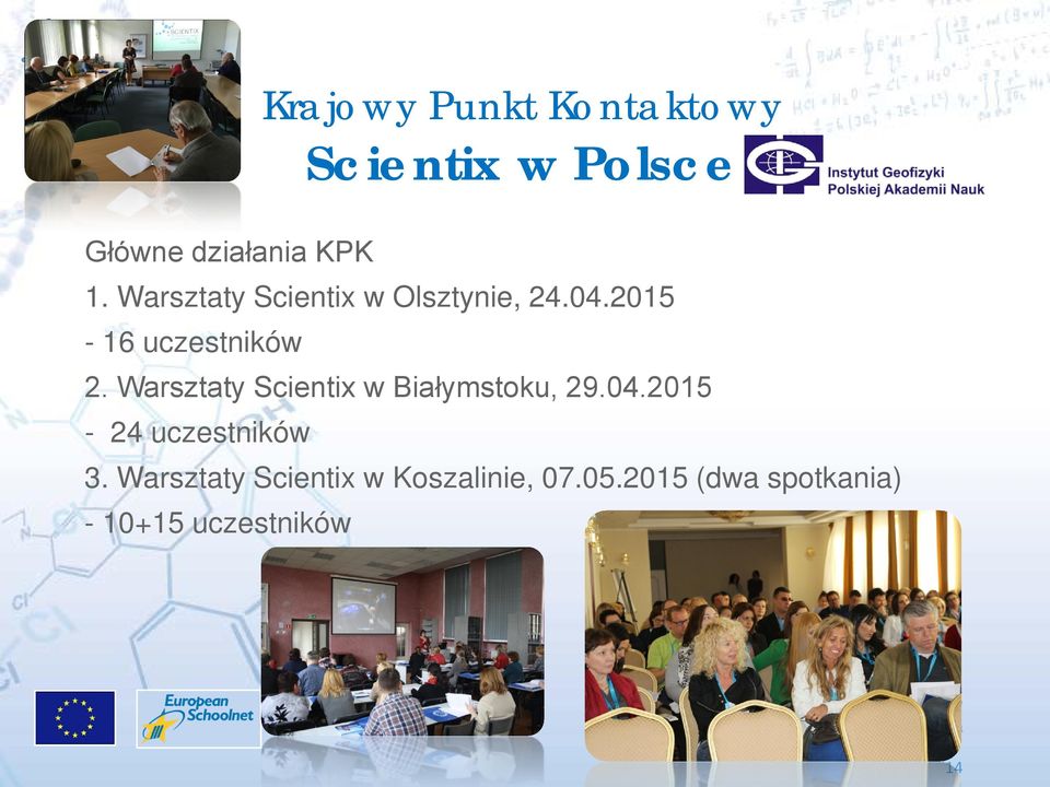 Warsztaty Scientix w Białymstoku, 29.04.2015-24 uczestników 3.