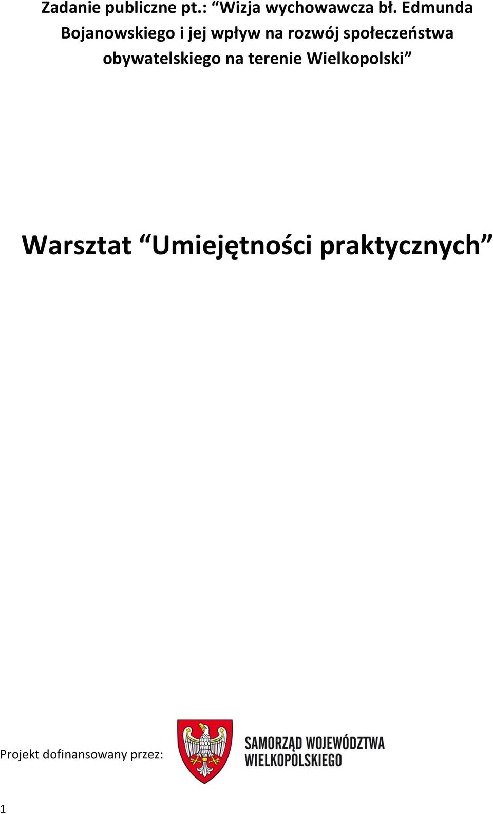 społeczeństwa obywatelskiego na terenie
