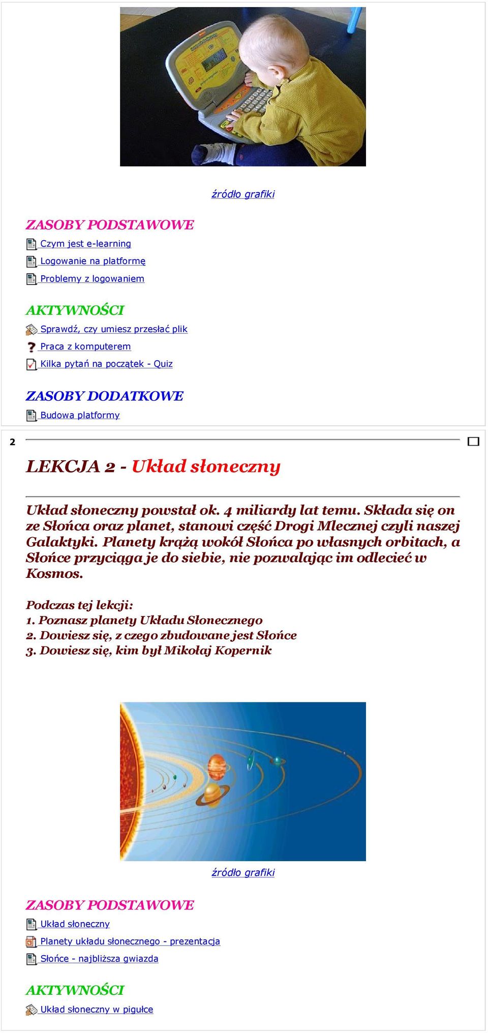 Planety krążą wokół Słońca po własnych orbitach, a Słońce przyciąga je do siebie, nie pozwalając im odlecieć w Kosmos. 1. Poznasz planety Układu Słonecznego 2.