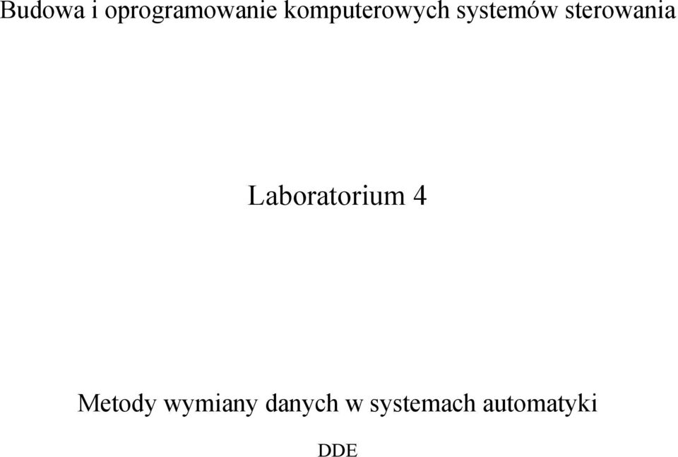 sterowania Laboratorium 4