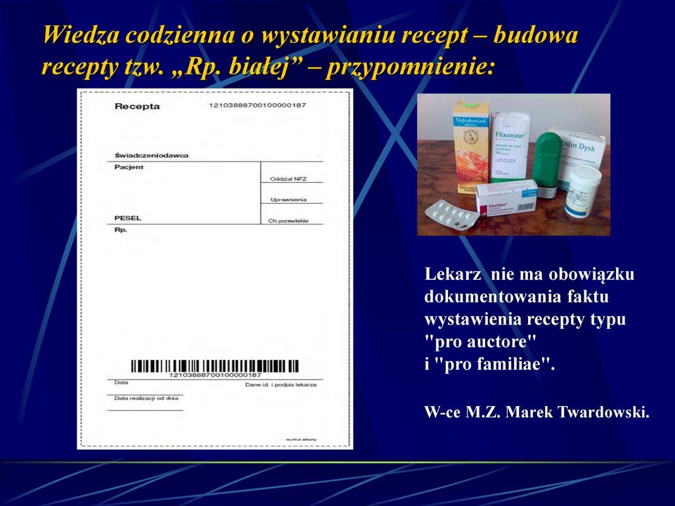 obowiązku dokumentowania faktu wystawienia