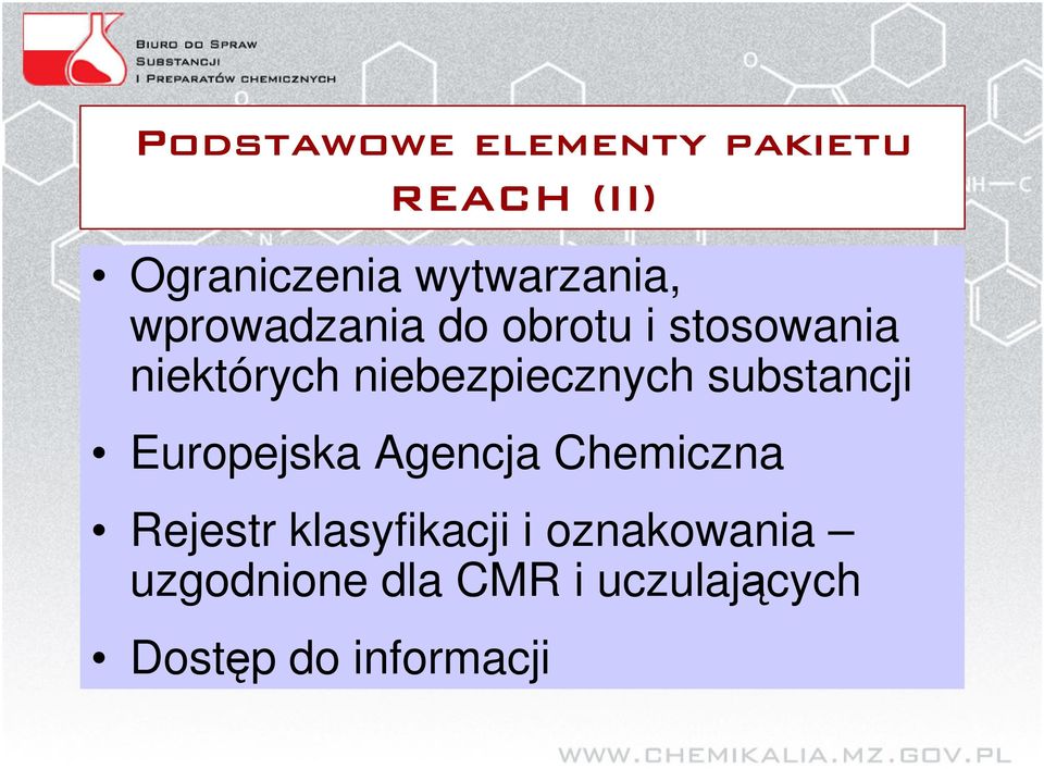 Europejska Agencja Chemiczna Rejestr klasyfikacji i