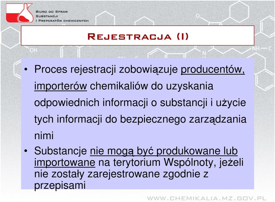 bezpiecznego zarzdzania nimi Substancje nie mog by produkowane lub