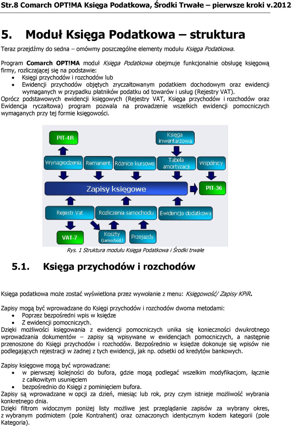 MA moduł Księga Podatkowa obejmuje funkcjonalnie obsługę księgową firmy, rozliczającej się na podstawie: Księgi przychodów i rozchodów lub Ewidencji przychodów objętych zryczałtowanym podatkiem