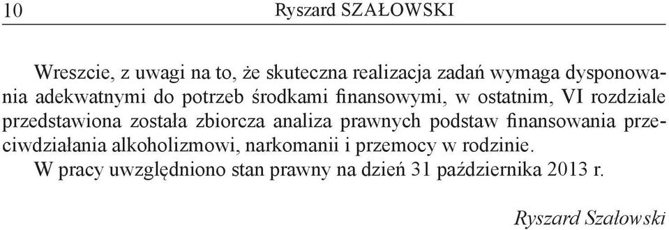 zbiorcza analiza prawnych podstaw finansowania przeciwdziałania alkoholizmowi, narkomanii i