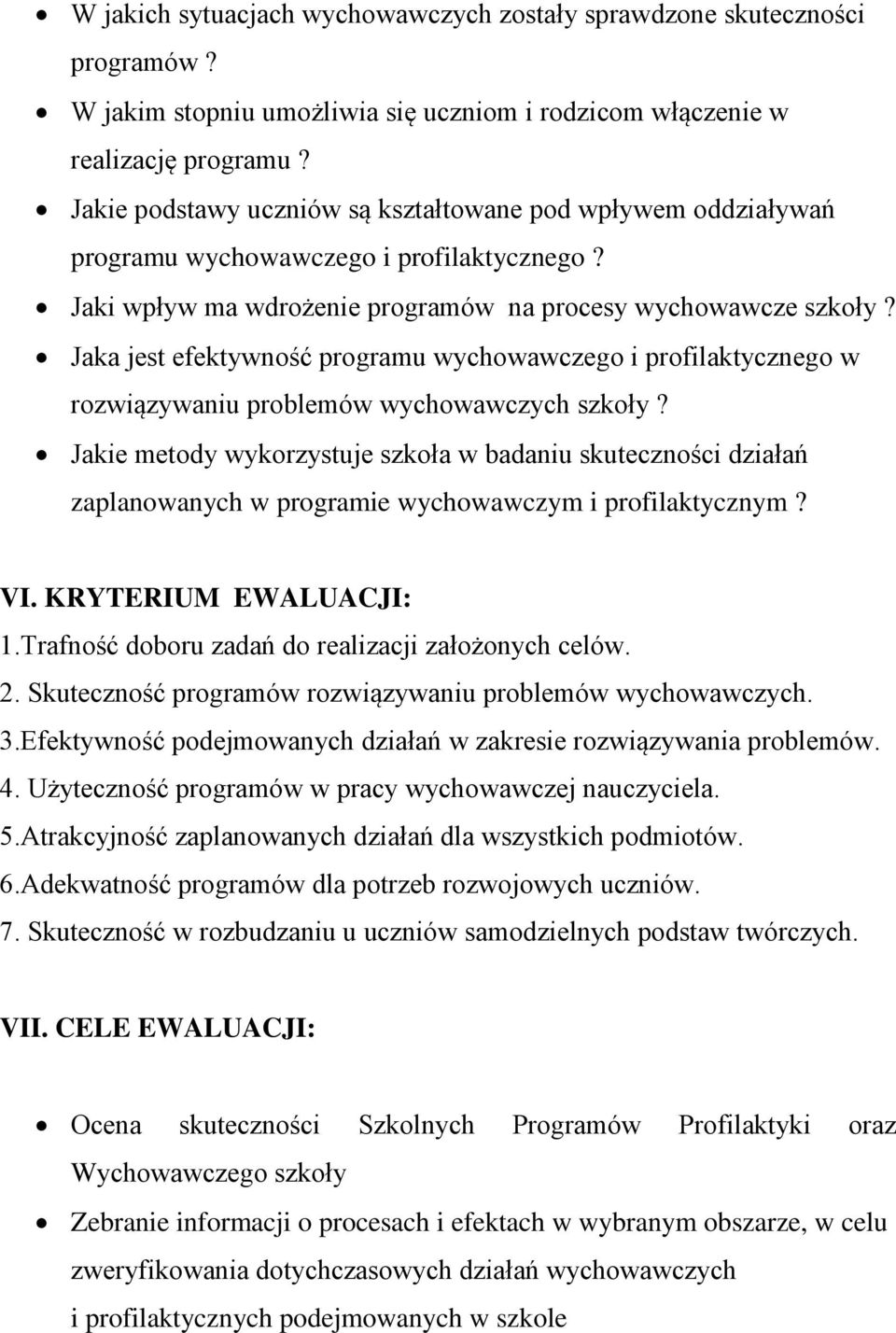 Jaka jest efektywność programu wychowawczego i profilaktycznego w rozwiązywaniu problemów wychowawczych szkoły?