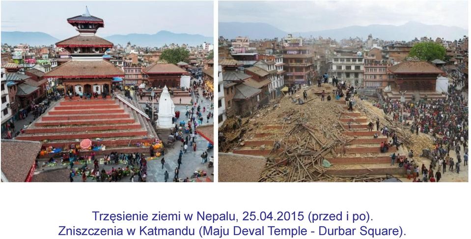 Zniszczenia w Katmandu