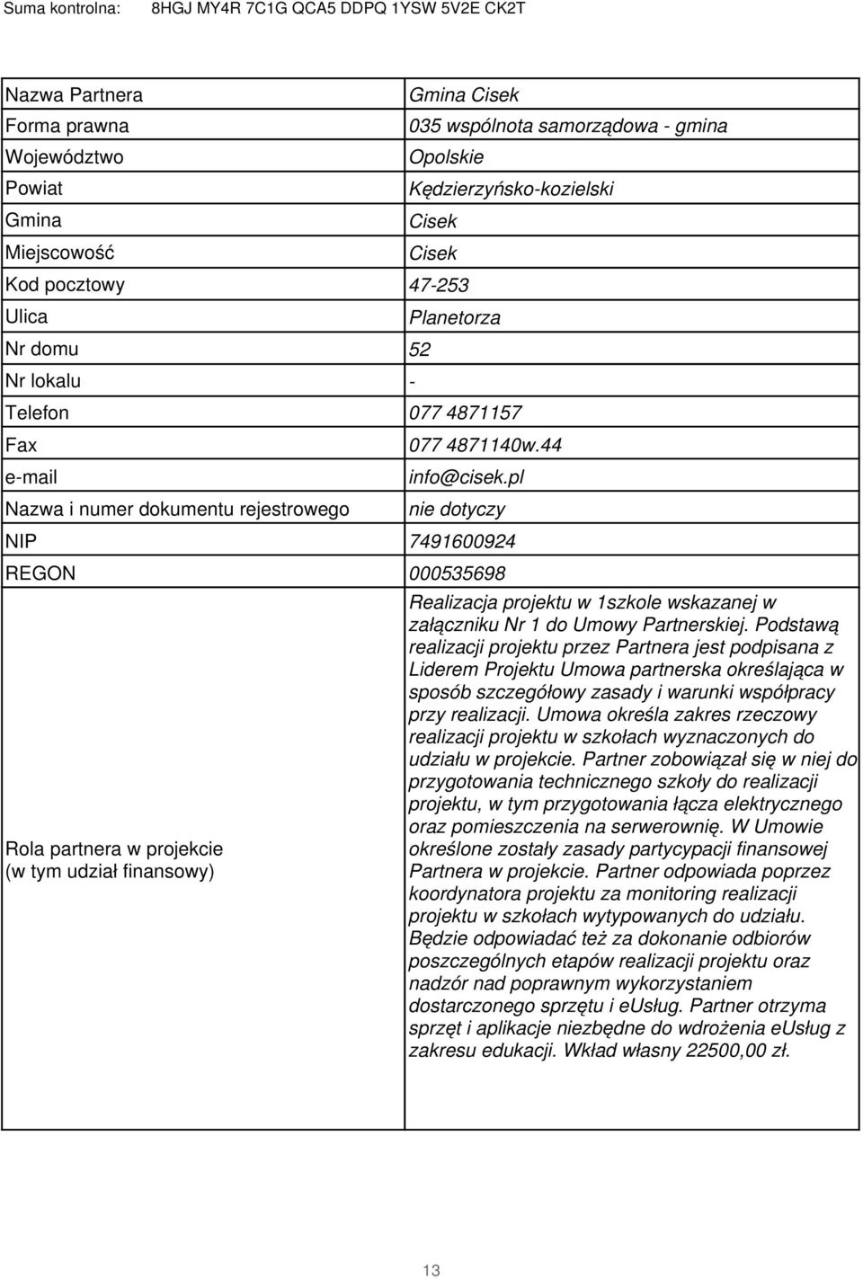 Cisek Cisek Planetorza info@cisek.