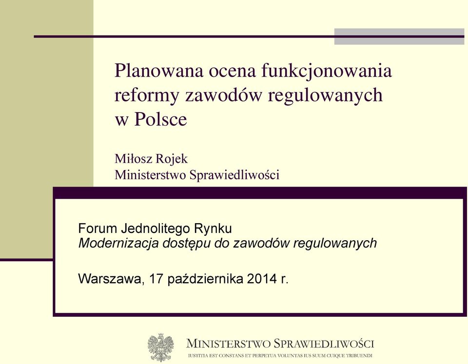 Sprawiedliwości Forum Jednolitego Rynku Modernizacja