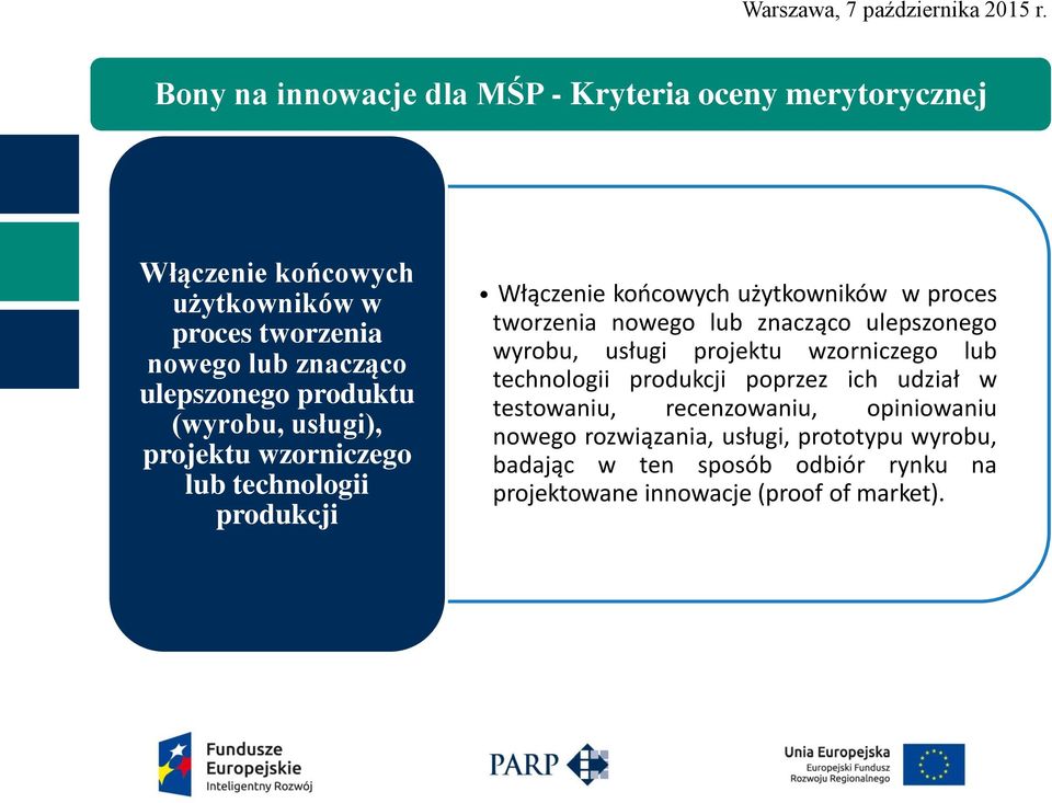 tworzenia nowego lub znacząco ulepszonego wyrobu, usługi projektu wzorniczego lub technologii produkcji poprzez ich udział w