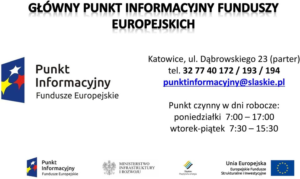 punktinformacyjny@slaskie.