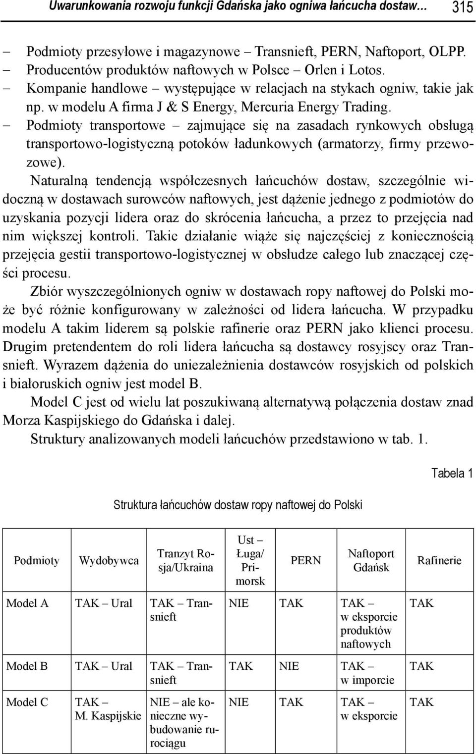 Podmioty transportowe zajmujące się na zasadach rynkowych obsługą transportowo-logistyczną potoków ładunkowych (armatorzy, firmy przewozowe).