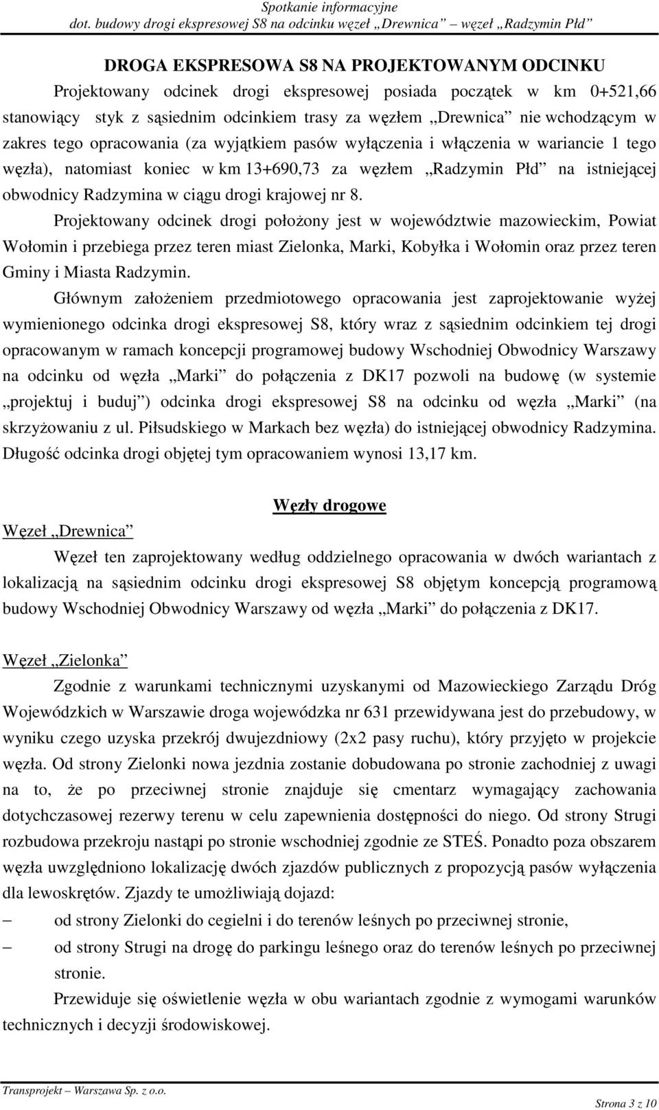 krajowej nr 8.