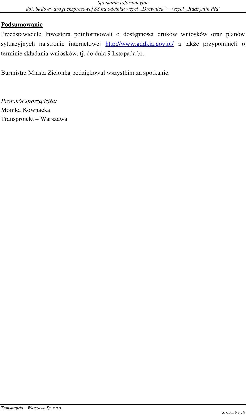 pl/ a takŝe przypomnieli o terminie składania wniosków, tj. do dnia 9 listopada br.