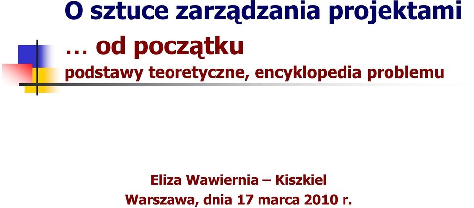 encyklopedia problemu Eliza