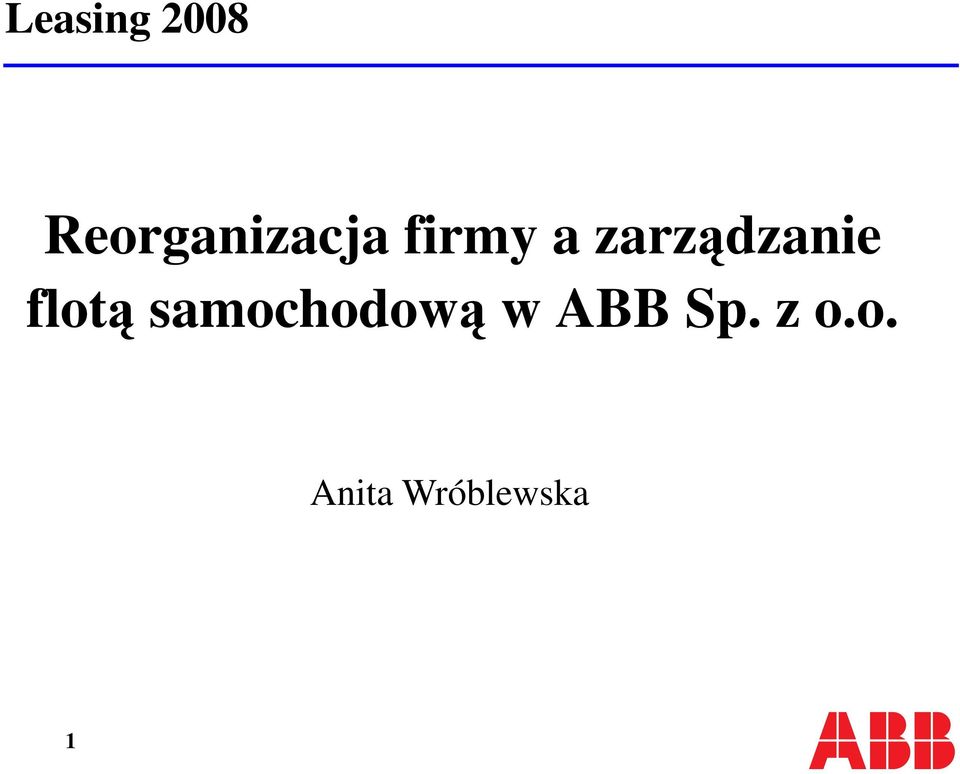 zarządzanie flotą