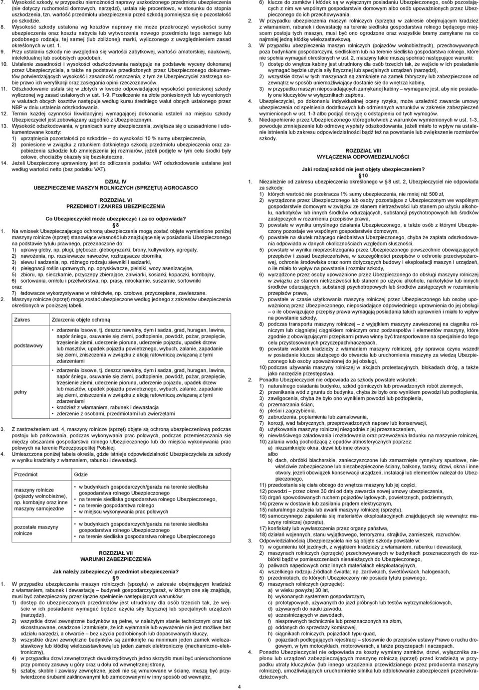 Wysokość szkody ustalona wg kosztów naprawy nie może przekroczyć wysokości sumy ubezpieczenia oraz kosztu nabycia lub wytworzenia nowego przedmiotu tego samego lub podobnego rodzaju, tej samej (lub