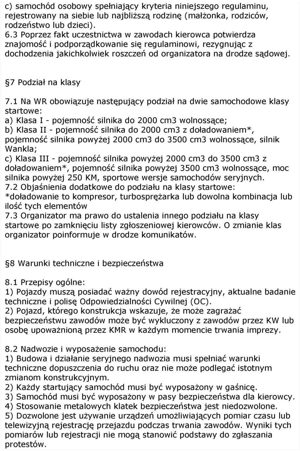 7 Podział na klasy 7.
