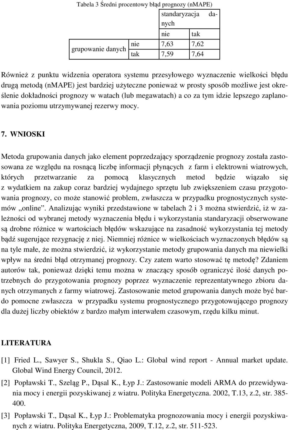 poziomu utrzymywanej rezerwy mocy. 7.