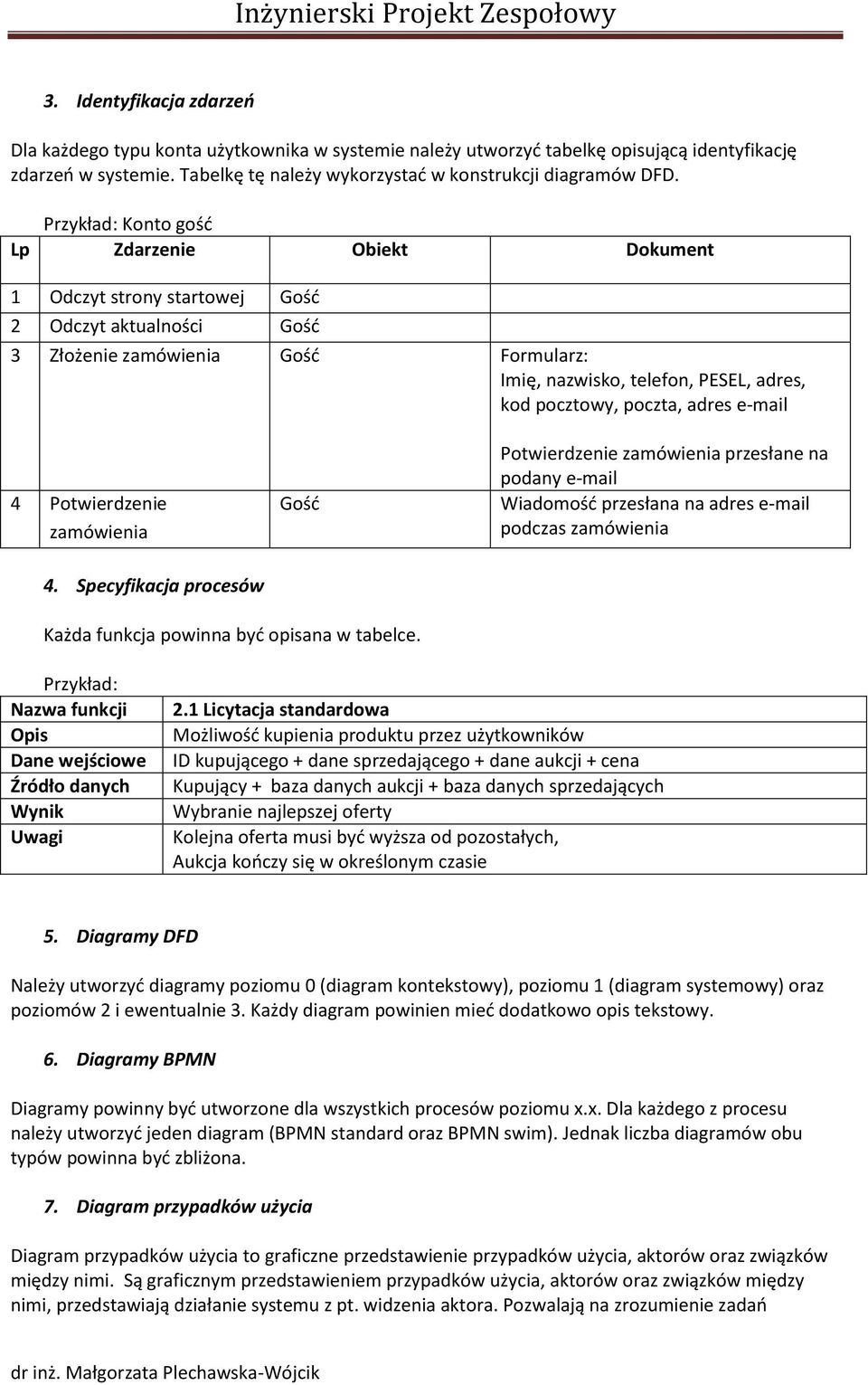 poczta, adres e-mail 4 Potwierdzenie zamówienia Gośd Potwierdzenie zamówienia przesłane na podany e-mail Wiadomośd przesłana na adres e-mail podczas zamówienia 4.