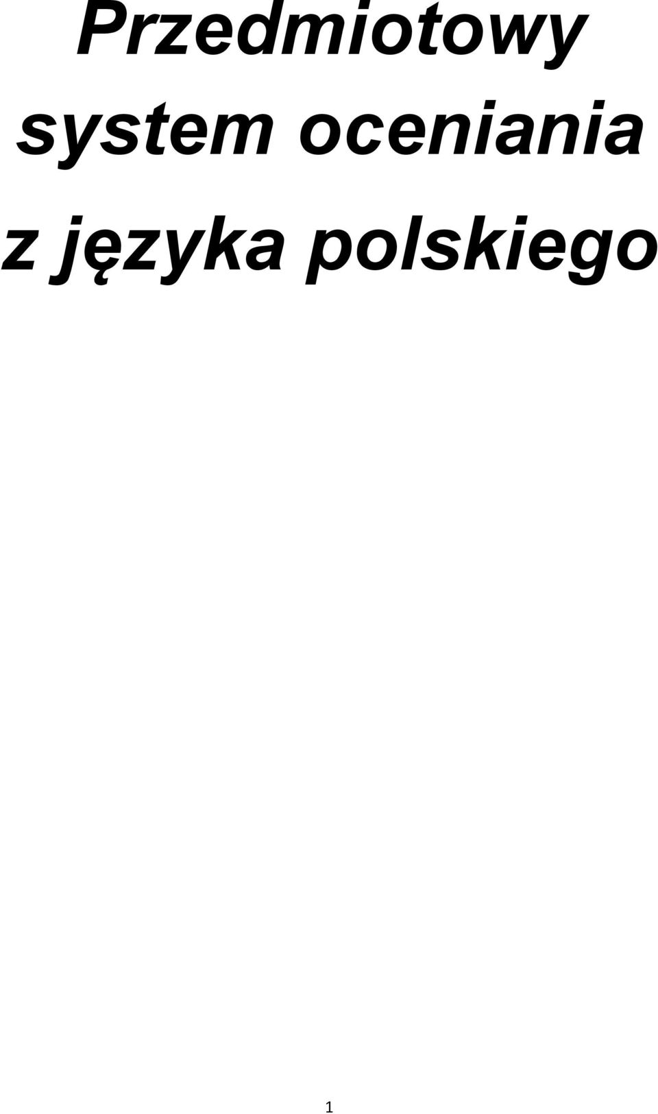 oceniania z