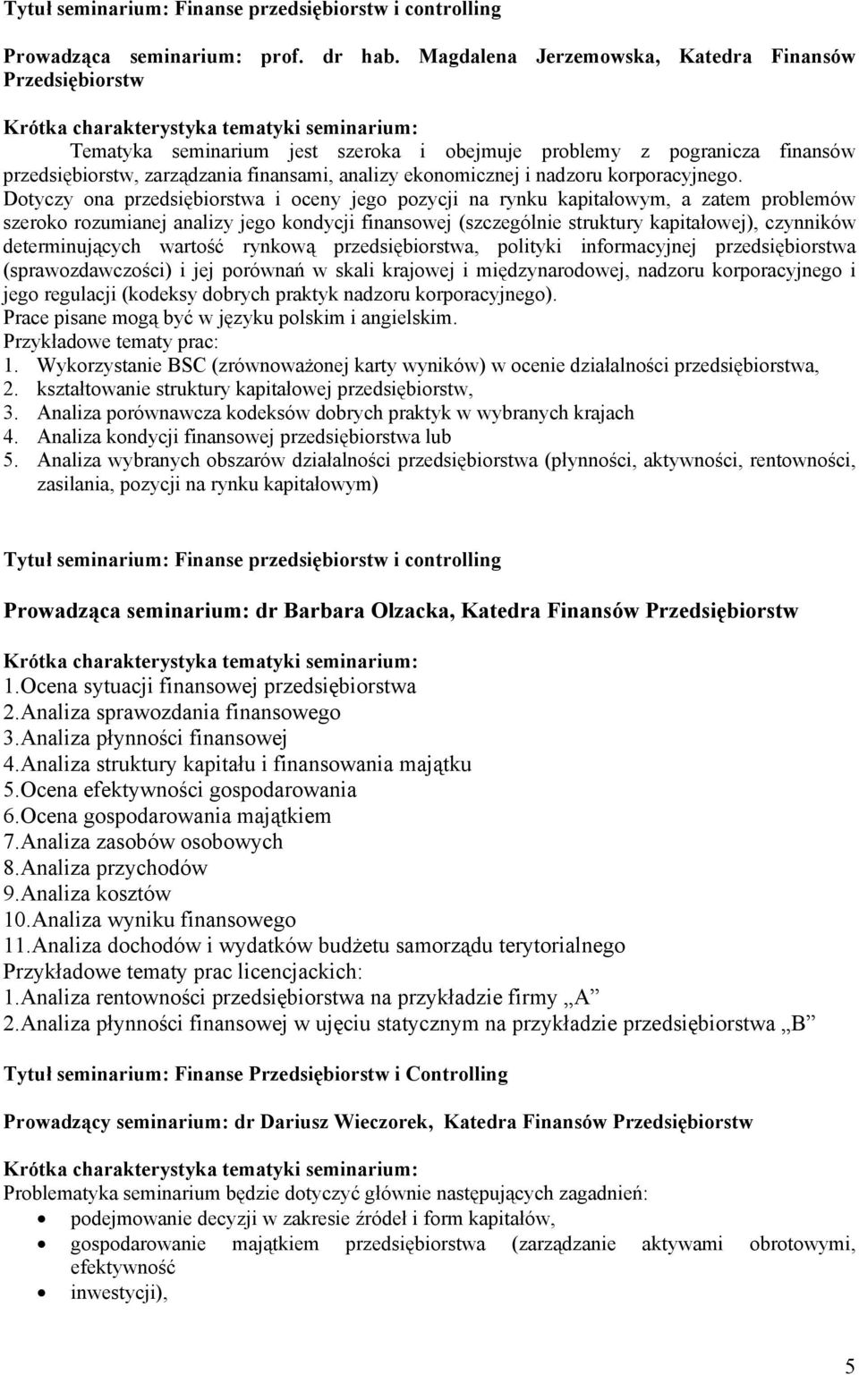 nadzoru korporacyjnego.