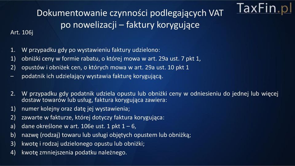 opustów i obniżek cen, o których mowa w art. 29