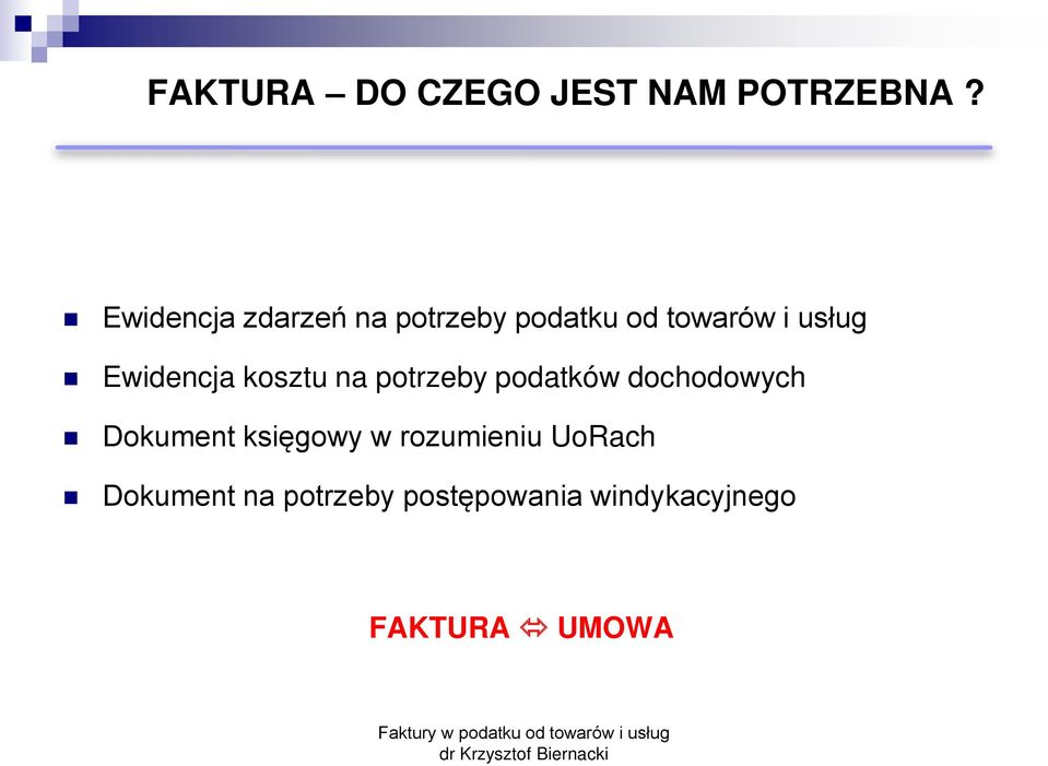 Ewidencja kosztu na potrzeby podatków dochodowych Źokument