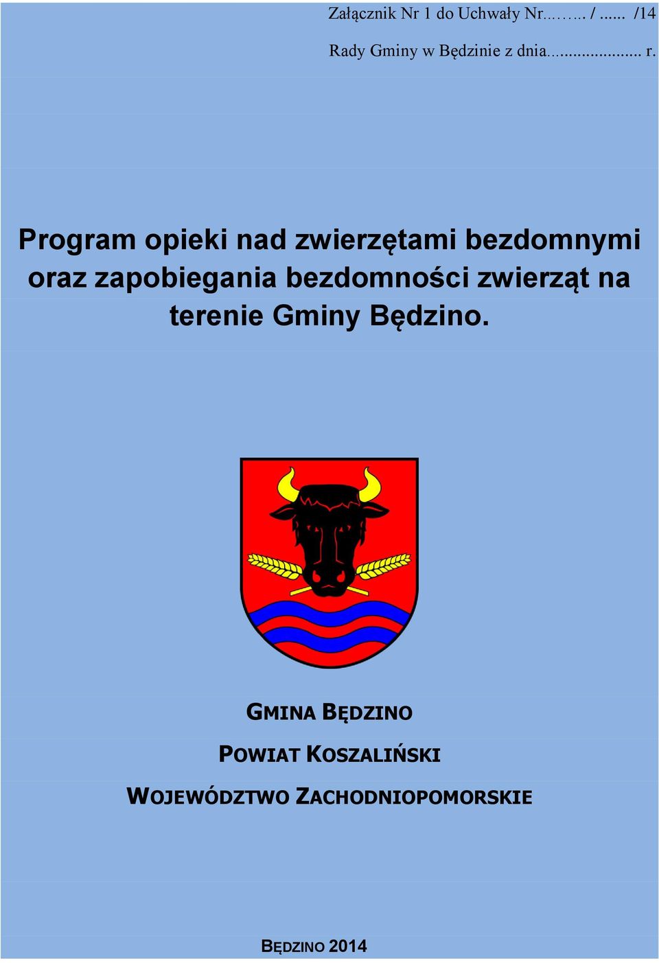 Program opieki nad zwierzętami bezdomnymi oraz zapobiegania