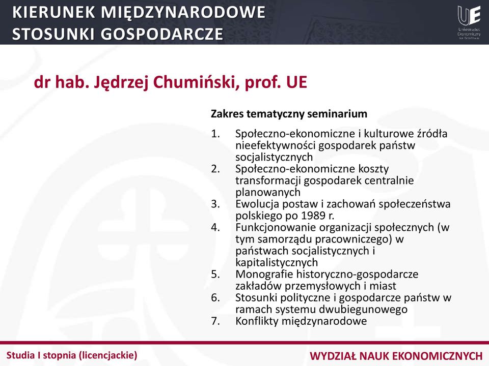 4. Funkcjonowanie organizacji społecznych (w tym samorządu pracowniczego) w państwach socjalistycznych i kapitalistycznych 5.