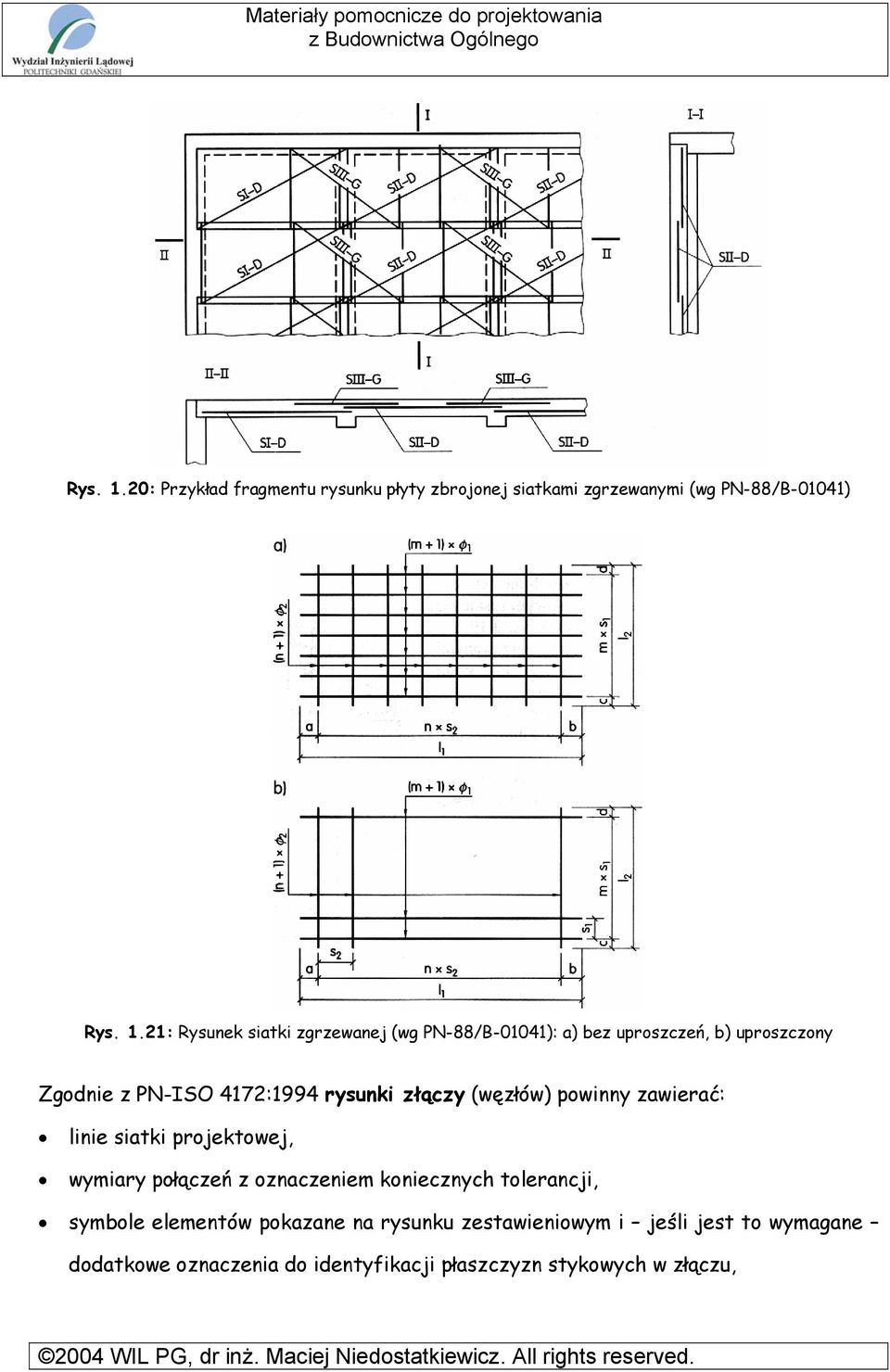 PN-88/B-01041): a) bez uproszczeń, b) uproszczony Zgodnie z PN-ISO 4172:1994 rysunki złączy (węzłów) powinny zawierać: