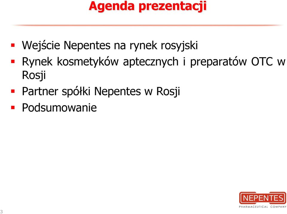 aptecznych i preparatów OTC w Rosji