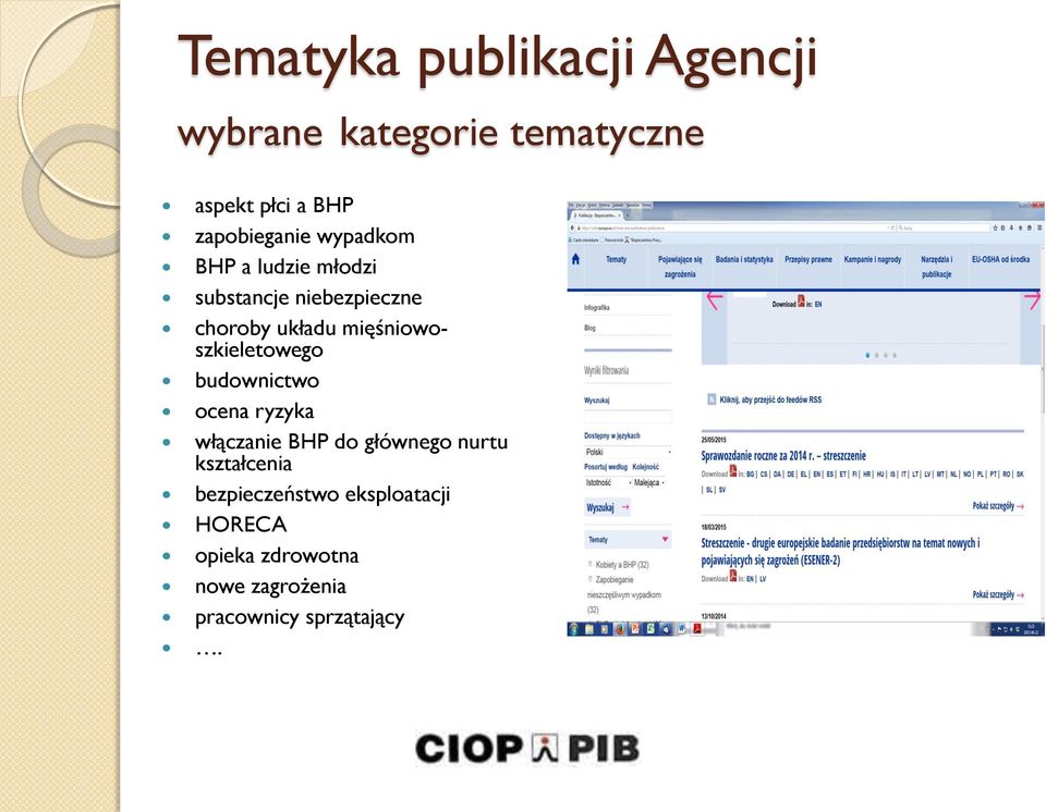 mięśniowoszkieletowego budownictwo ocena ryzyka włączanie BHP do głównego nurtu