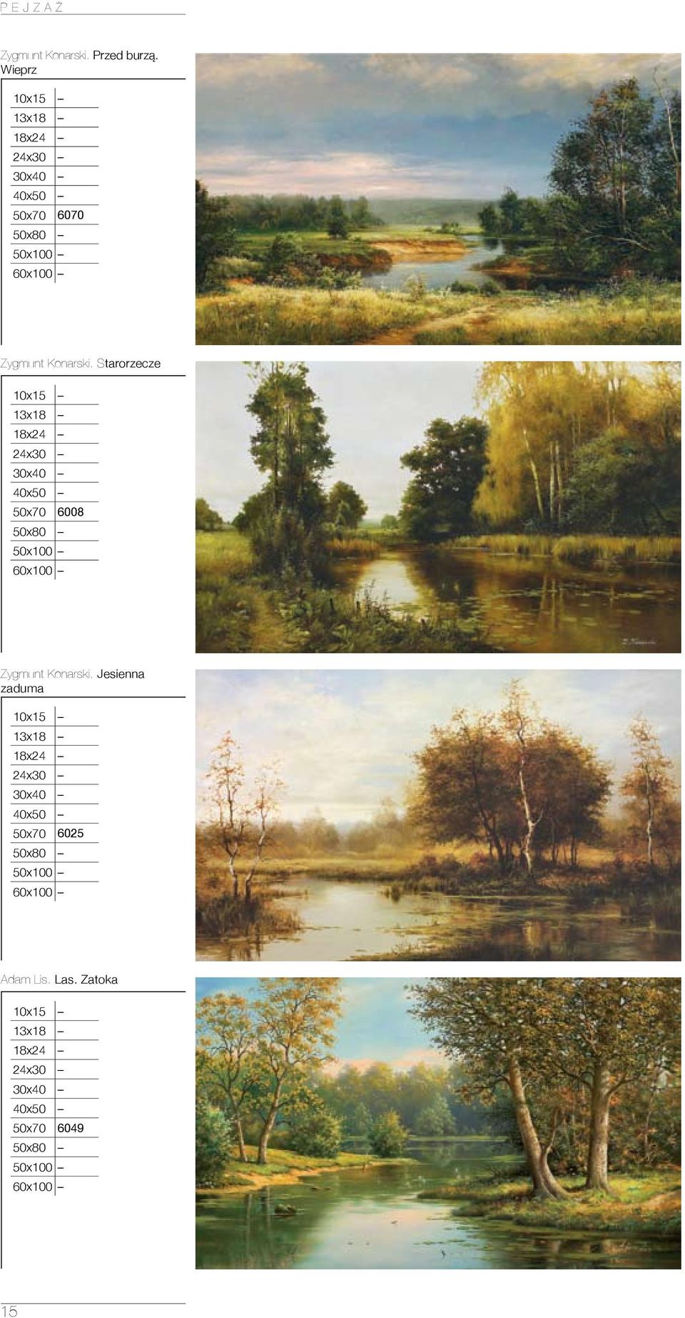 Starorzecze 50x70 6008 Zygmunt Konarski.