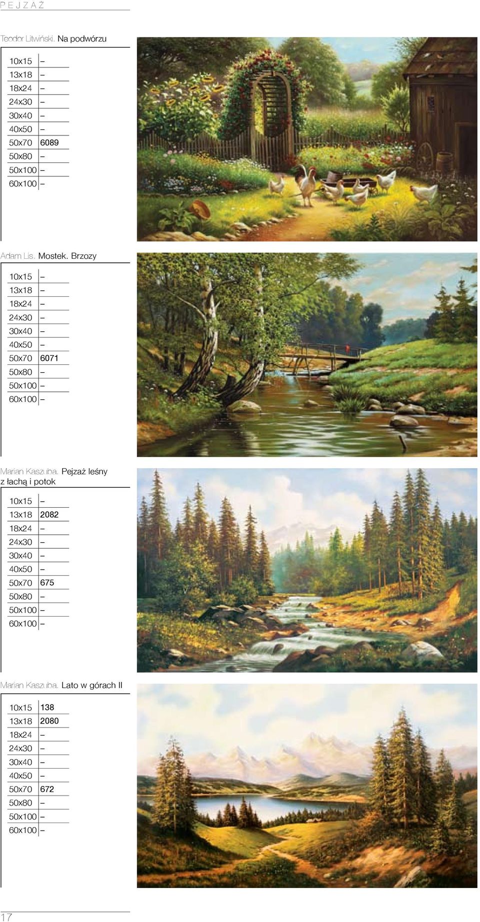 Brzozy 50x70 6071 Marian Kaszuba.