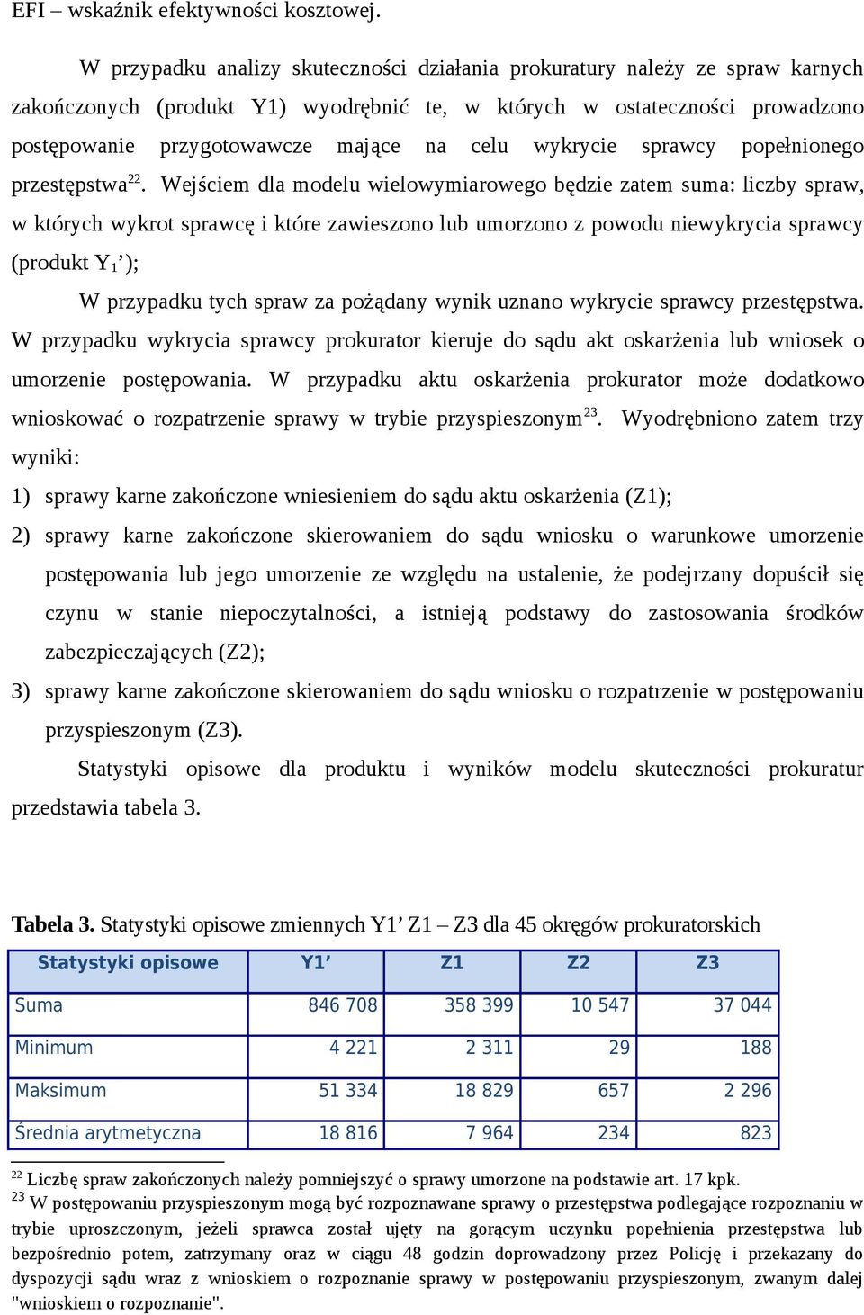 wykrycie sprawcy popełnionego przestępstwa 22.