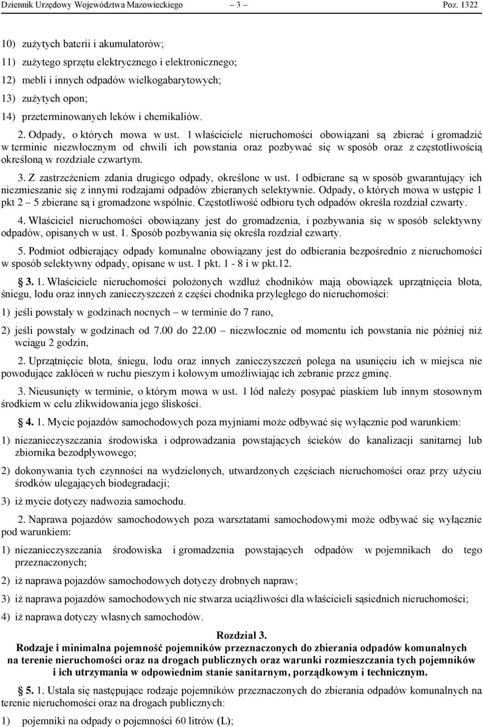 chemikaliów. 2. Odpady, o których mowa w ust.