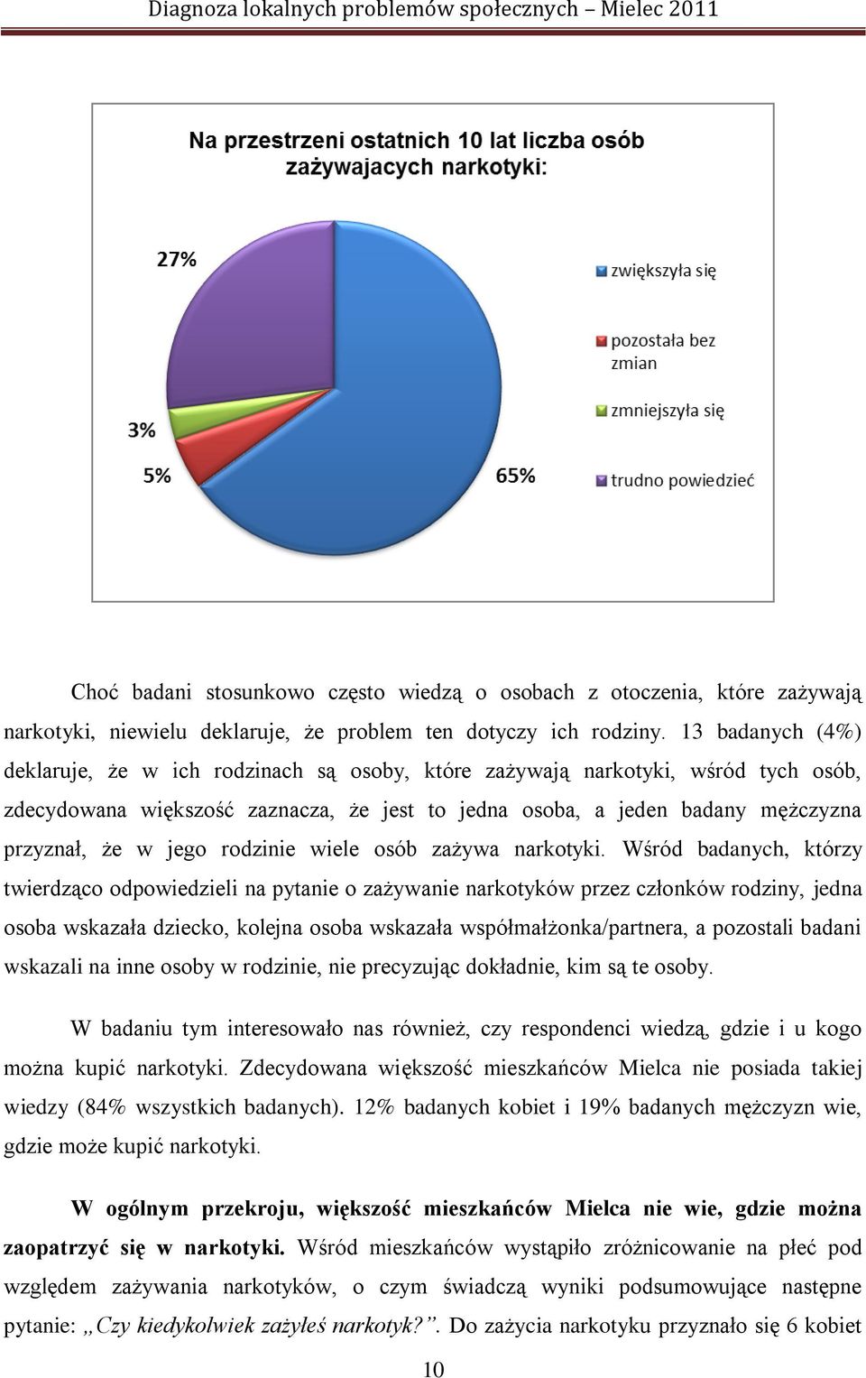 jego rodzinie wiele osób zażywa narkotyki.