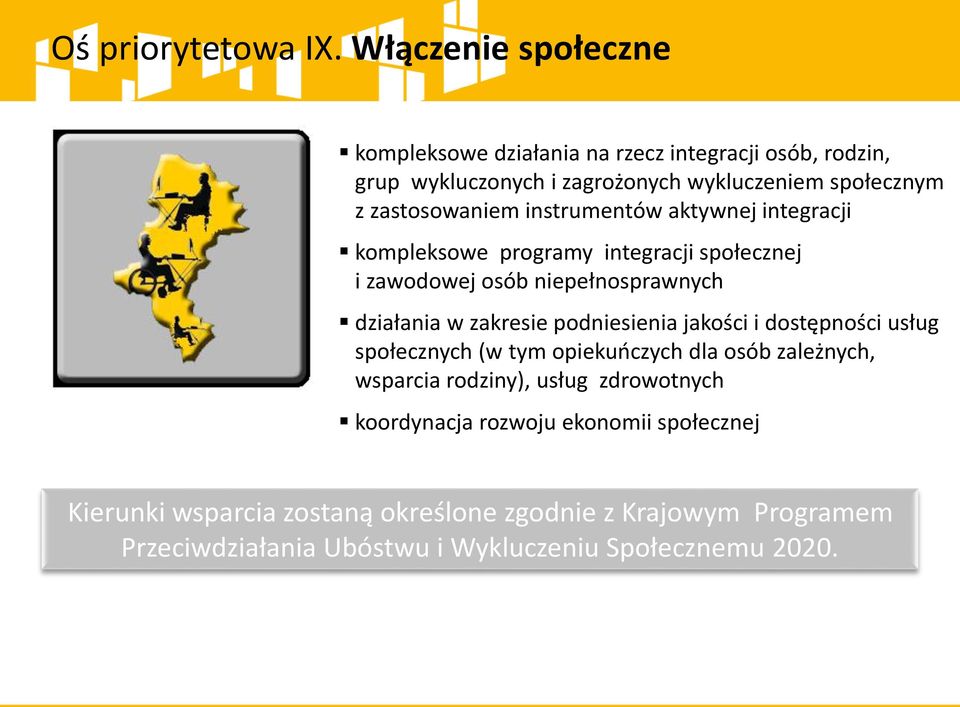 instrumentów aktywnej integracji kompleksowe programy integracji społecznej i zawodowej osób niepełnosprawnych działania w zakresie podniesienia